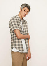 Ocean View Plaid Short Sleeve - Dark Grey - BLVD