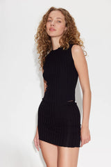 Capri Mini Skirt - Jet Black - BLVD