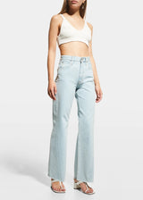 Grace Wide-Leg Twisted Seam Jeans - Hard Luck - BLVD
