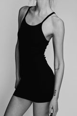 Tank Mini Dress - Black - BLVD