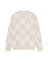 Check Knit - Eggnog White