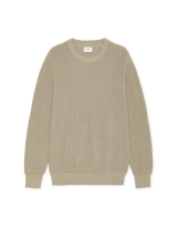 Rib Crewneck Knit - Dark Sand