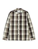 Structured Check Overshirt - Dark Sand