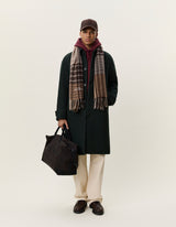 Solid Wool Coat - Rosin Green