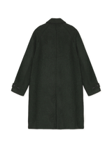Solid Wool Coat - Rosin Green
