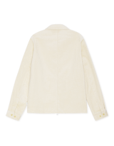 Corduroy Zipper Coach Jacket - Ivory