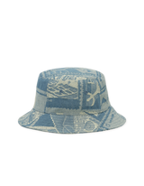 Stamp Denim Bucket Hat - Denim Blue