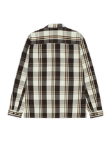 Structured Check Overshirt - Dark Sand