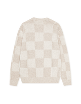 Check Knit - Eggnog White