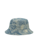 Stamp Denim Bucket Hat - Denim Blue