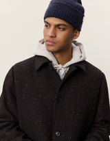 Herringbone Wool Coat - Molé Brown