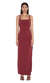 Katrina Tuck Midi - Sangria - BLVD