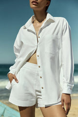 High Waist Short - White - BLVD