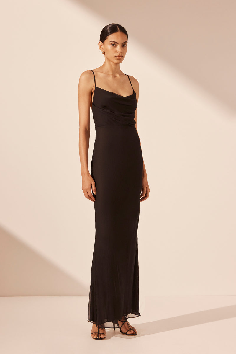 black maxi dress with lace back Women's Black Textured Lace Up Back Maxi Dress