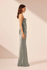 La Lune Lace Back Maxi Dress - Sage