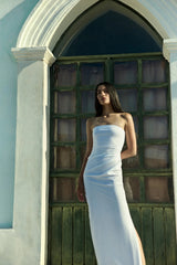 Strapless Nadege Maxi Dress - White - BLVD