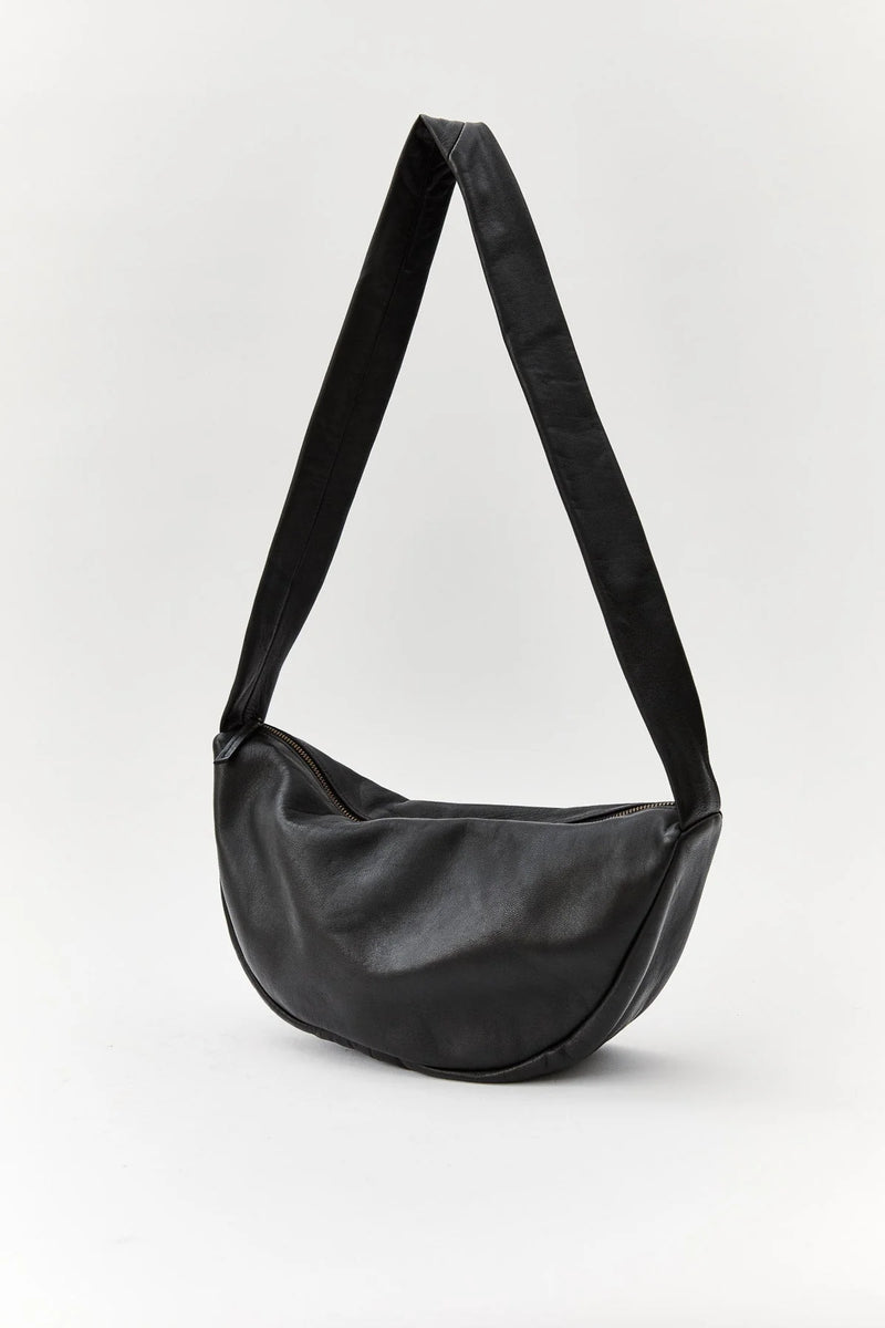 Soft Crescent Bag - Black