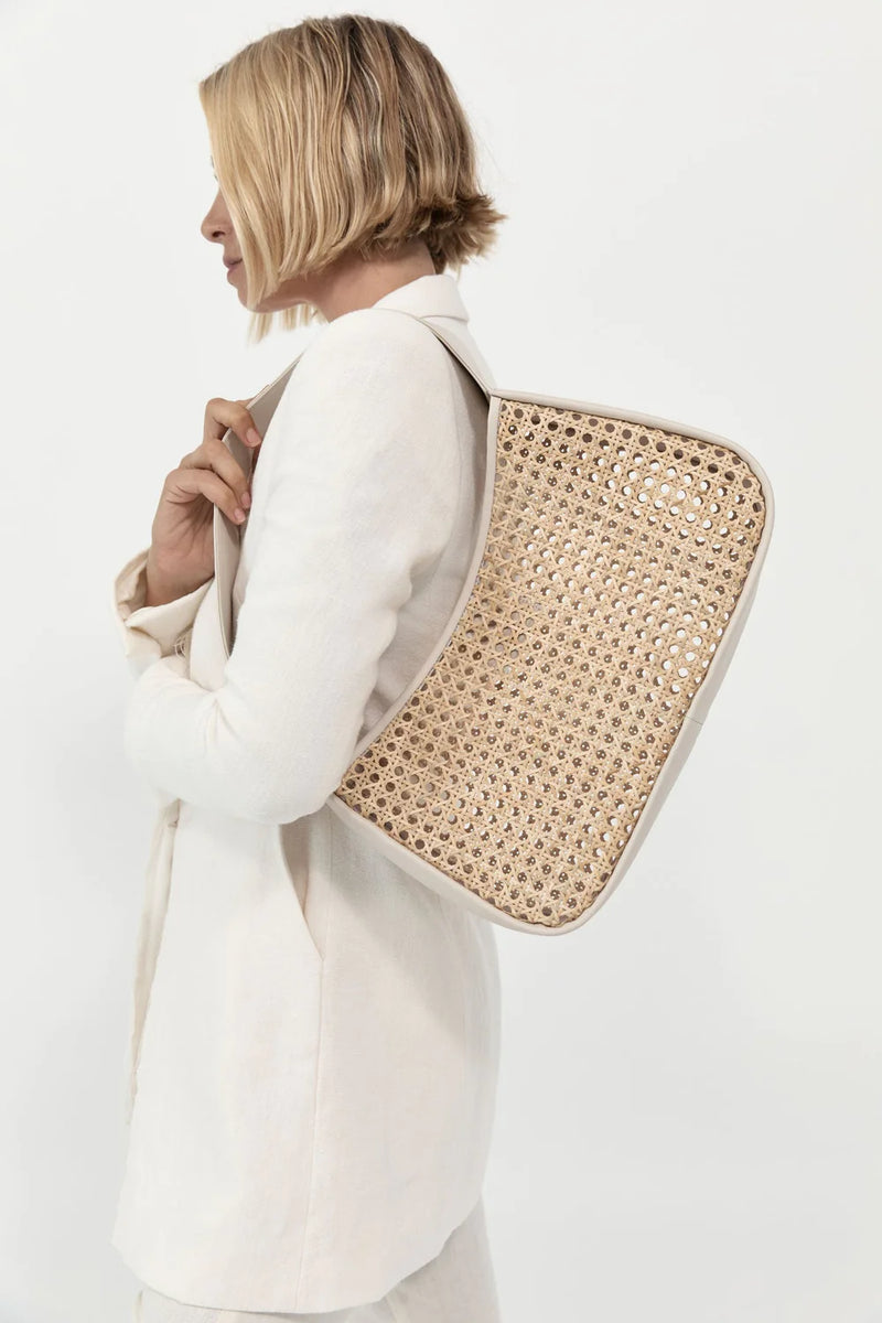 Rattan Basket Bag - Ecru – BLVD