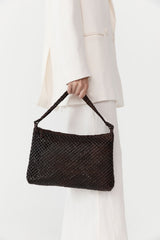 Macrame Shoulder Bag - Chocolate