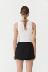 Utilitarian Pocket Mini Skirt - Black
