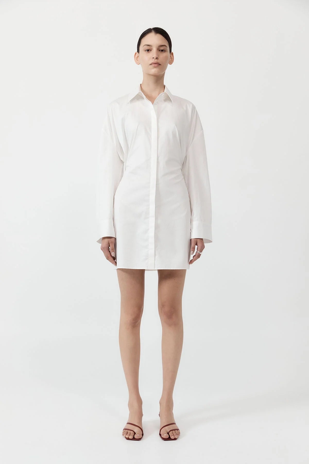 Oversized dress shirt dress on sale