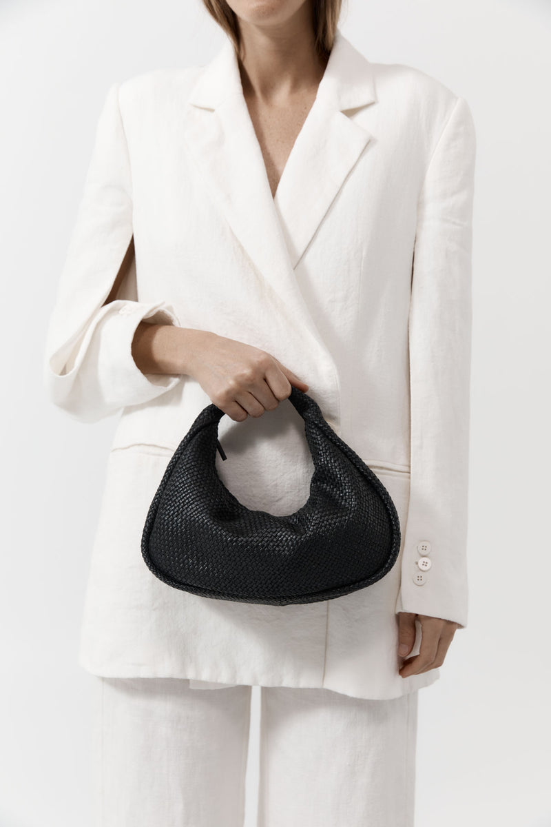 Bon Bon Bag - Black Woven