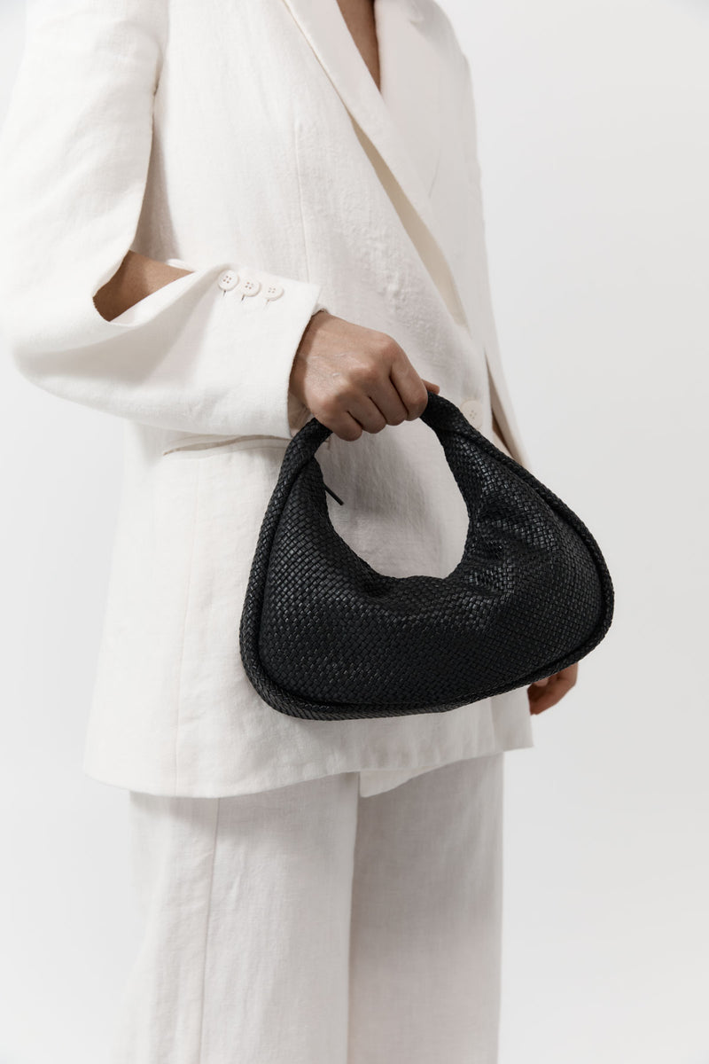 Bon Bon Bag - Black Woven