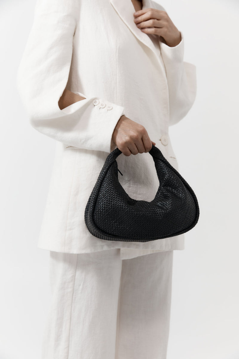 Bon Bon Bag - Black Woven