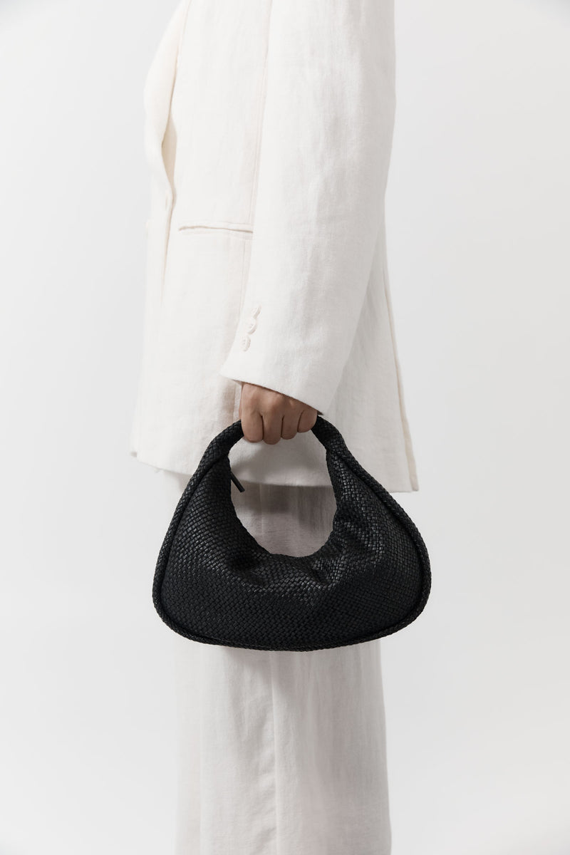 Bon Bon Bag - Black Woven