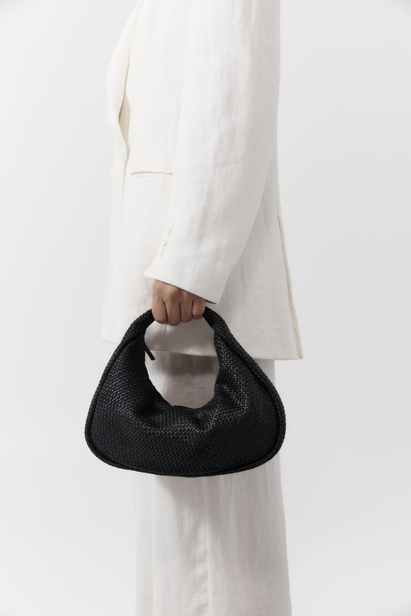 Bon Bon Bag - Black Woven