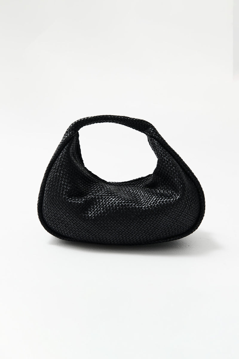 Bon Bon Bag - Black Woven