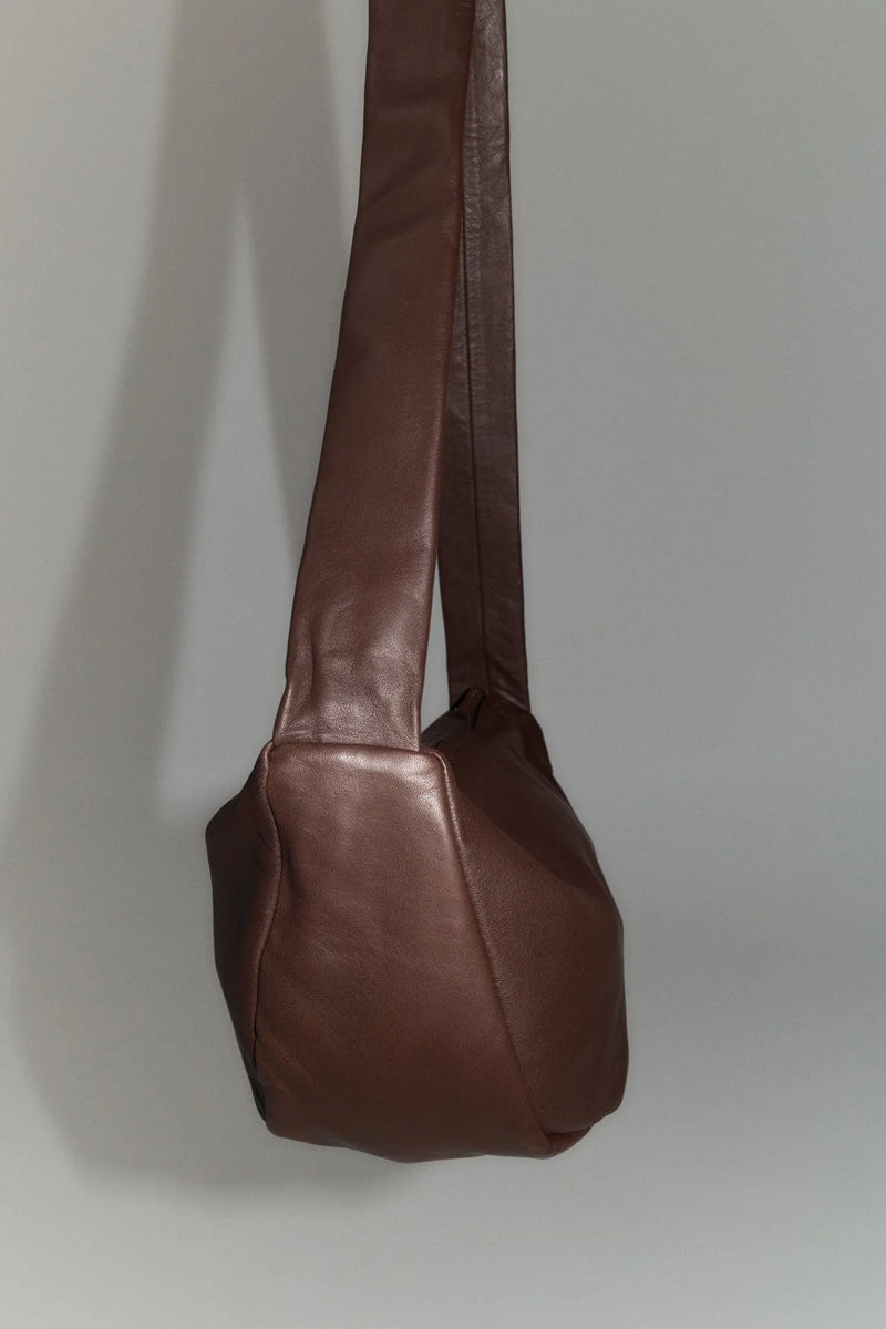 Soft Crescent Bag - Chocolate