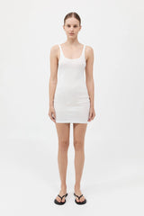 Organic Cotton Slip Dress - White