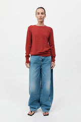 Classic Crewneck Sweater - Rosso
