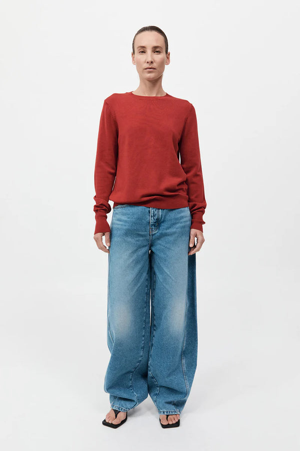 Classic Crewneck Sweater - Rosso