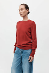 Classic Crewneck Sweater - Rosso