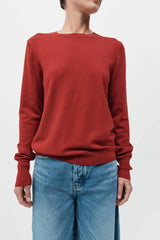 Classic Crewneck Sweater - Rosso