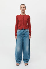 Classic Cardigan - Rosso