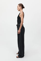 Mid Rise Balloon Jeans - Black