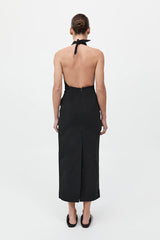 Structural Tie Dress - Black
