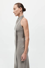 Bias Scarf Dress - Slate