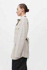 Utility Shirt Jacket - Creme