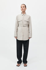 Utility Shirt Jacket - Creme