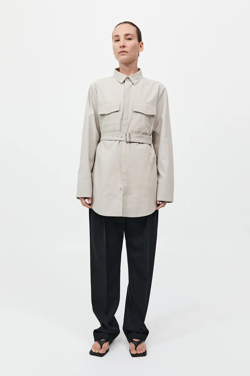 Utility Shirt Jacket - Creme