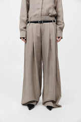 Melange Double Loop Pants - Rye