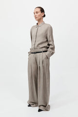 Melange Double Loop Pants - Rye