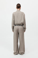Melange Double Loop Pants - Rye