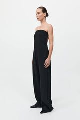 Deconstructed Tailored Jumpsuit - Black