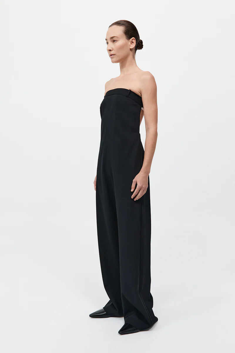 Deconstructed Tailored Jumpsuit - Black
