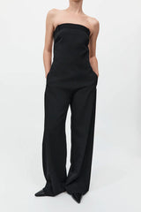Deconstructed Tailored Jumpsuit - Black